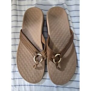 Vionic Tide Aloe Toffee Sandal Flip Flop Women's US Size 10